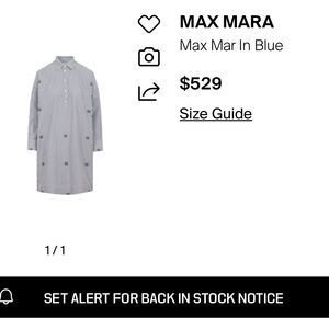 Max Mara striped logo tunic dress